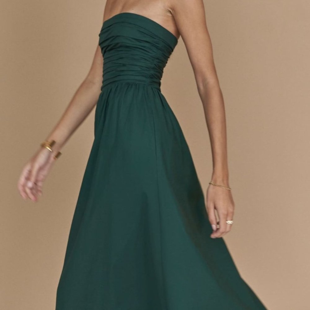 Reformation Lissa Dress- Emerald